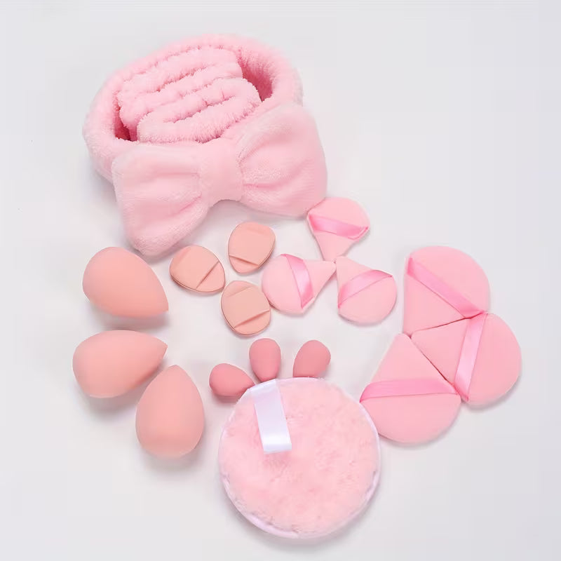 Beauty Essentials 19-Piece Makeup & Headband Kit