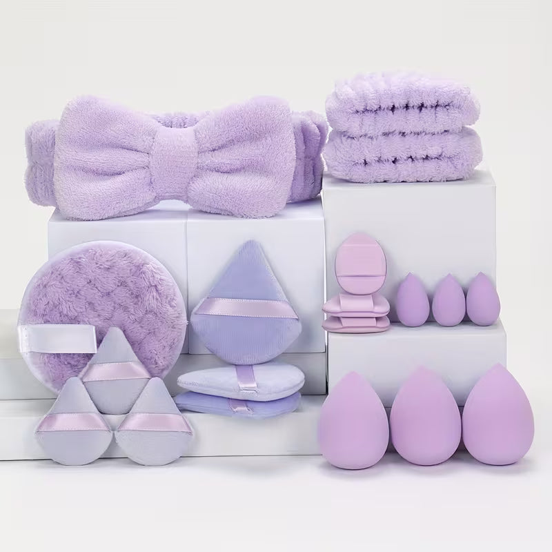 Beauty Essentials 19-Piece Makeup & Headband Kit