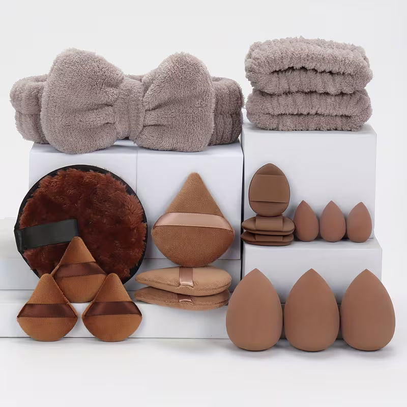 Beauty Essentials 19-Piece Makeup & Headband Kit