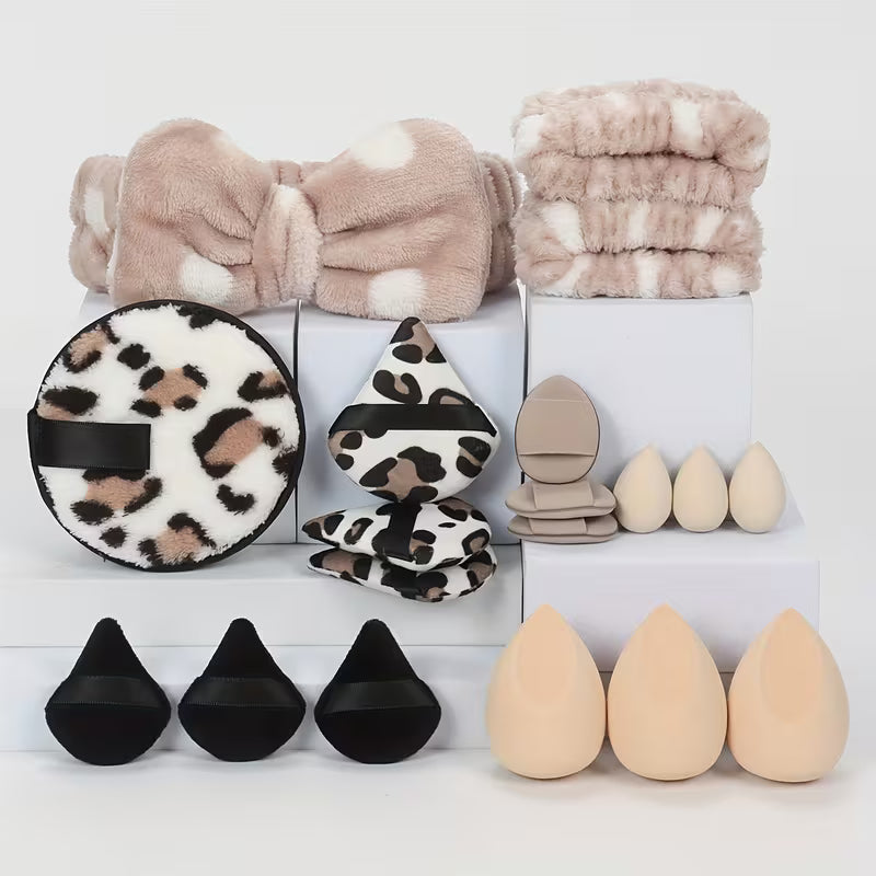 Beauty Essentials 19-Piece Makeup & Headband Kit