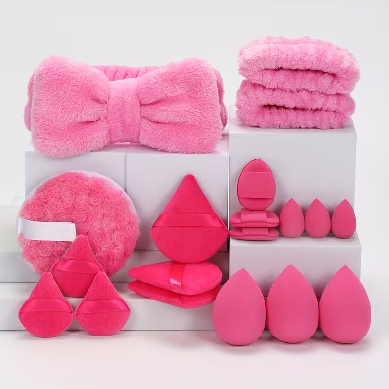 Beauty Essentials 19-Piece Makeup & Headband Kit