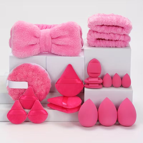 Beauty Essentials 19-Piece Makeup & Headband Kit