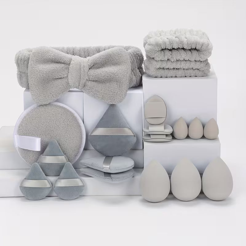 Beauty Essentials 19-Piece Makeup & Headband Kit