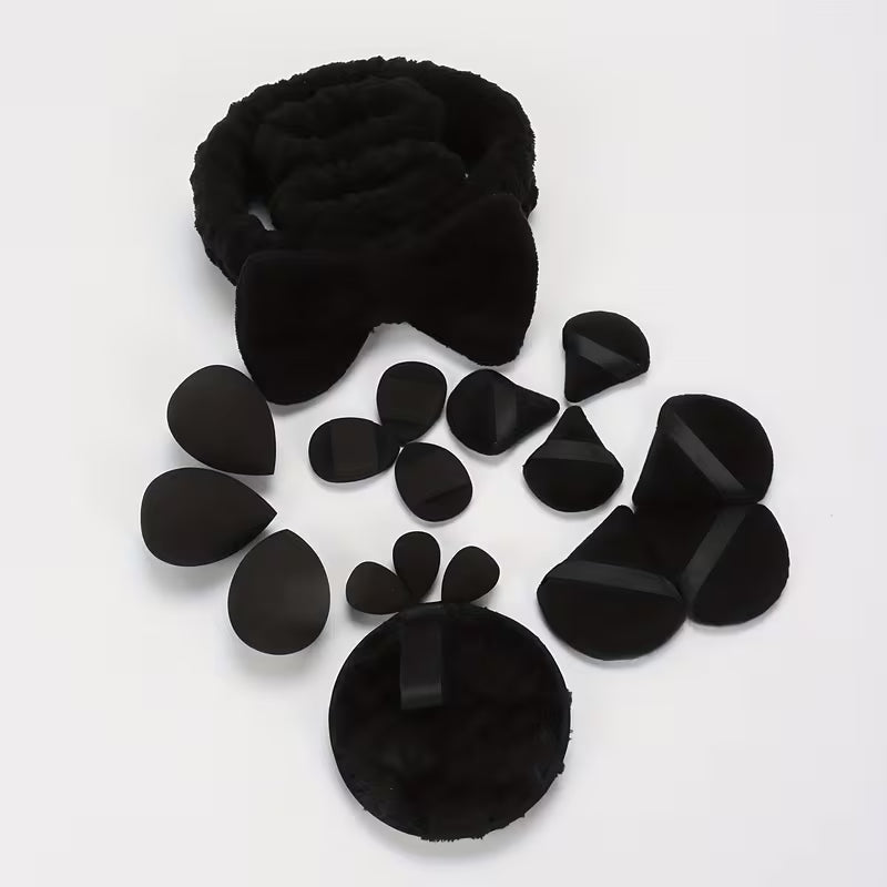 Beauty Essentials 19-Piece Makeup & Headband Kit