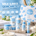 LAIKOU Milk Glow Skincare Set – 5-Piece Hydrating & Brightening Facial Care Routine