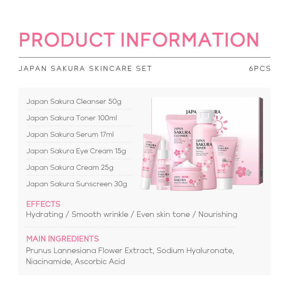Sakura 6 Piece Skincare Set