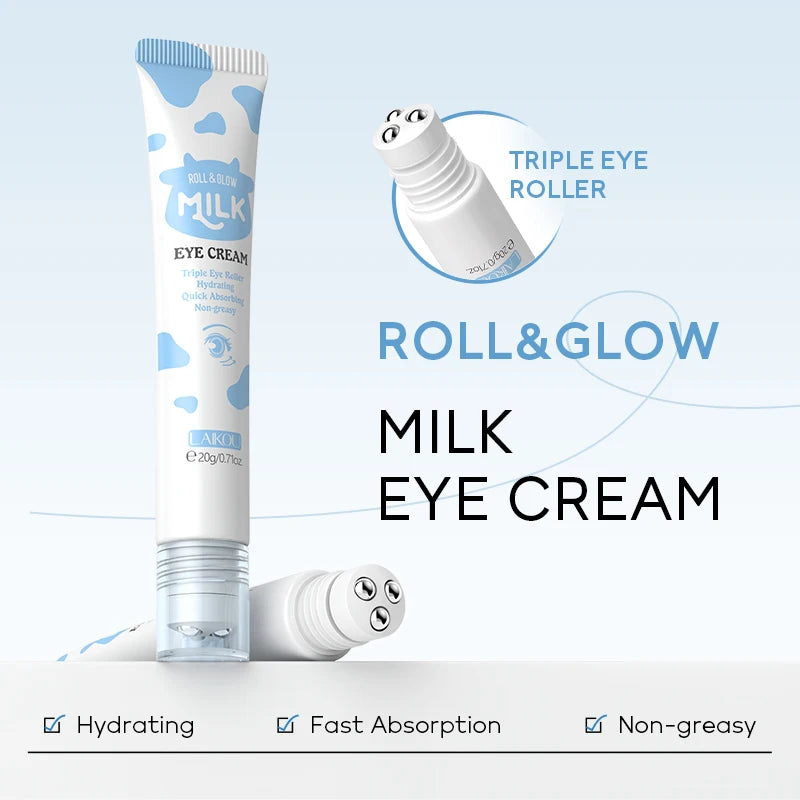 LAIKOU Milk Glow Skincare Set – 6-Piece Hydrating & Brightening Facial Care Routine