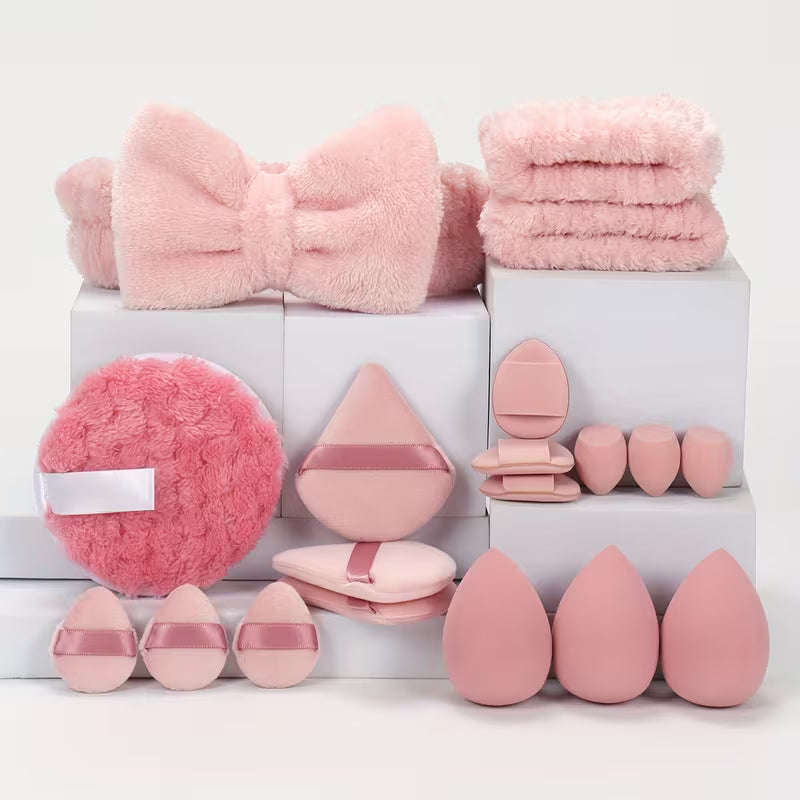 Beauty Essentials 19-Piece Makeup & Headband Kit