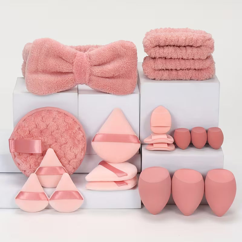 Beauty Essentials 19-Piece Makeup & Headband Kit